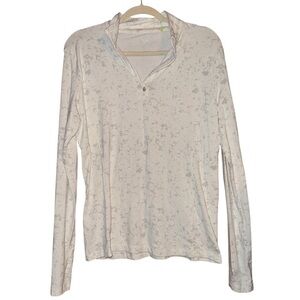 TASC Performance Recess 1/4 Zip Top Shirt Organic Cotton Outdoors Size Large